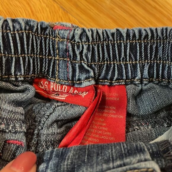 Us Polo Assn 2 T Girls Shorts Good Condition - Picture 2 of 3